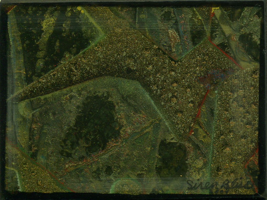 Acrylic and Lacquer on Wood Panel, 3.125in x 2.375in - 2004 